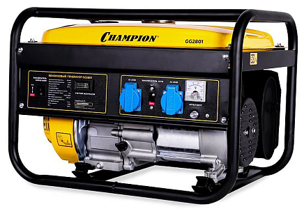 Бензогенератор Чемпион | GG2801 [3.0 кВт, 220В, бак 15л, ручной стартер]