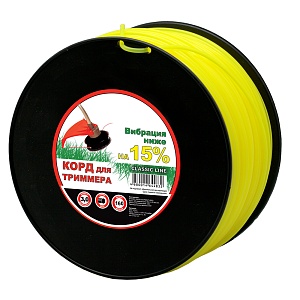Леска для триммера Чемпион | на катушке (круг) | Ø 3,0 мм х 160 м, желтый