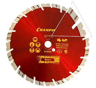 Диск алмазный Чемпион | ST Fast Gripper 230х22мм бетон