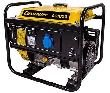 Бензогенератор Чемпион | GG1000 [1.1 кВт, 220В, бак 6л, ручной стартер]
