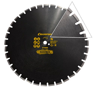 Диск алмазный Чемпион | PRO Asphafight 600х25.4мм асфальт/бетон