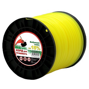 Леска для триммера Чемпион | на катушке (круг) | Ø 2,4 мм х 440 м, желтый