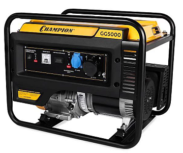 Бензогенератор Чемпион | GG5000 [5.5 кВт, 220В, бак 25л, ручной стартер]