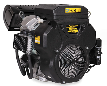 Двигатель Чемпион G680HKE 21 лс (электростартер) ( ВАЛ 25,0/62,7 мм ) шпонка