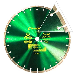 Диск алмазный Чемпион | Laser Granite 400х25.4мм старый бетон