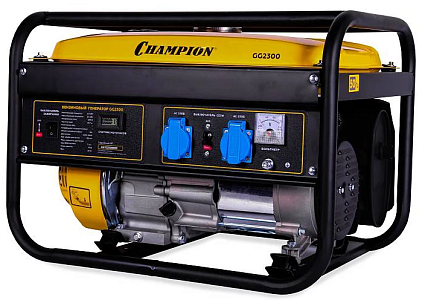 Бензогенератор Чемпион | GG2300 [2.5 кВт, 220В, бак 15л, ручной стартер]