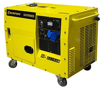Бензогенератор Чемпион | GG7500ES [6.0 кВт, 220В, бак 15л, электростартер]
