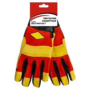 Перчатки  vibro-PROTECT кожа | X L | для техники Чемпион
