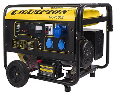 Бензогенератор Чемпион | GG7501E [7.5 кВт, 220В, бак 25л, электростартер]