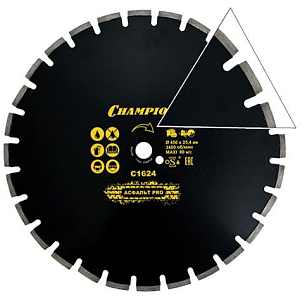 Диск алмазный Чемпион | PRO Asphafight 450х25.4мм асфальт/бетон