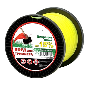 Леска для триммера Чемпион | на катушке (круг) | Ø 2,0 мм х 120 м, желтый
