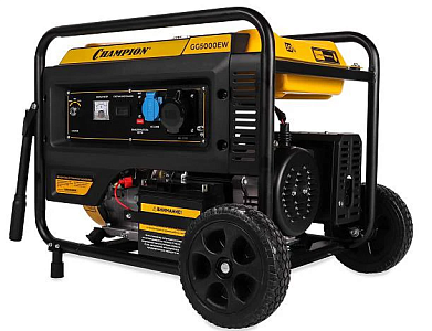 Бензогенератор Чемпион | GG5000EW [5.5 кВт, 220В, бак 25л, электростартер]