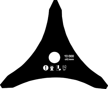Диск 3z ø 230 мм - 1,6 мм | Посадочное 20 / 25,4 | Подходит на все мотокосы Чемпион