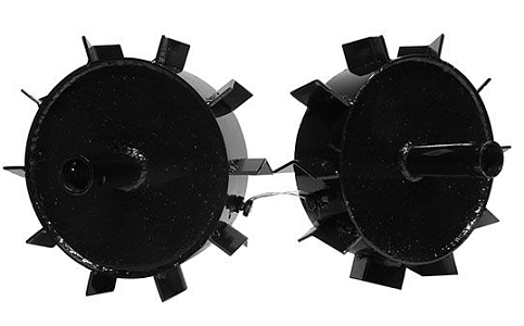 Грунтозацепы низкие с бункером Чемпион | для мотокультиваторов 5, 6, 7, 8 серии, 2 шт.